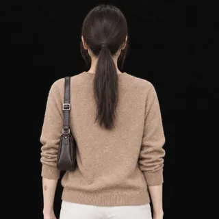AI-generated character Hana Seo, from behind