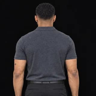 AI-generated character Malik Rhodes, from behind