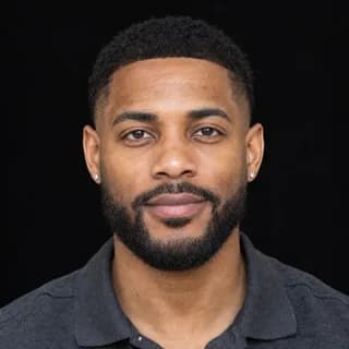 AI-generated character Malik Rhodes, front